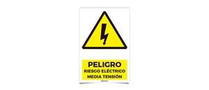 Peligro Riesgo Electrico Media Tension