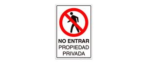 No Entrar Propiedad Privada a