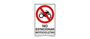 No Estacionar Motociclecas