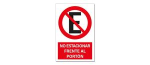 V 1 No Estacionar Frente al Porton