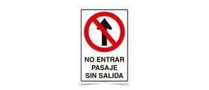 No Entrar Pasaje sin Salida