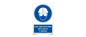 Uso Obligatorio de Casco Gafas