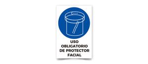 Uso Obligatorio de Proteccion Facial
