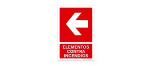 Elementos contra Incendios Flecha Izquierda