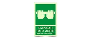 Empujar para Abrir Barra Antipanico