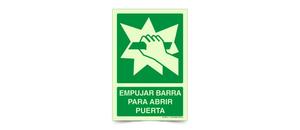 Empujar Barra para Abrir Puerta B