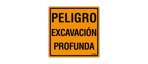 Peligro Excavacion Profunda Cuadrado