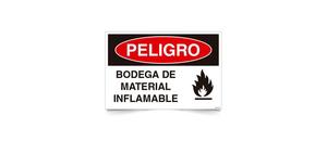 Peligro Bodega de Material Inflamable