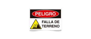 Peligro Falla de Terreno