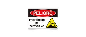Peligro Proyeccion de Particulas