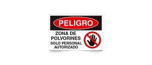 Peligro Zona de Polvorines