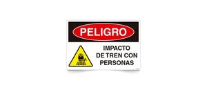 Peligro Impacto de Tren con Personas