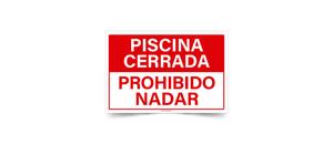 Psicina Cerrada Prohibiod Nadar