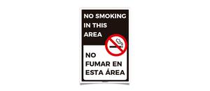 No Smoking In This Area No Fumar en Esta Area