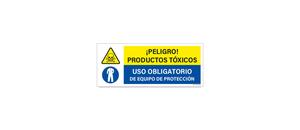 Peligro Productos Toxicos Uso Obligatorio de Equipo de Proteccion