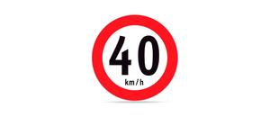 Velocidad Maxima 40 Km