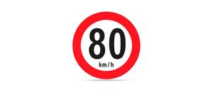 Velocidad Maxima 80 Km